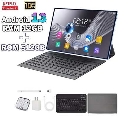 10.1 inch Tablet Pad Android 13 12GB RAM 512GB ROM Octa-Core Voice Call WiFi 5G