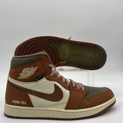 Mens Size 10 Nike Air Jordan 1 High Element Gore-Tex Legend Coffee DB2889 102