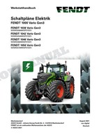 Fendt 1000 1038 1042 1046 1050 Vario Gen3 Werkstatthandbuch SchaltpläNe Elektrik