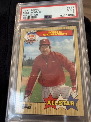 1987 Topps Mike Schmidt #597 card