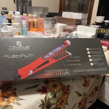 ROYALE-PLATINUM Genius Flat Iron RED SCARLET - New In Box and sealed