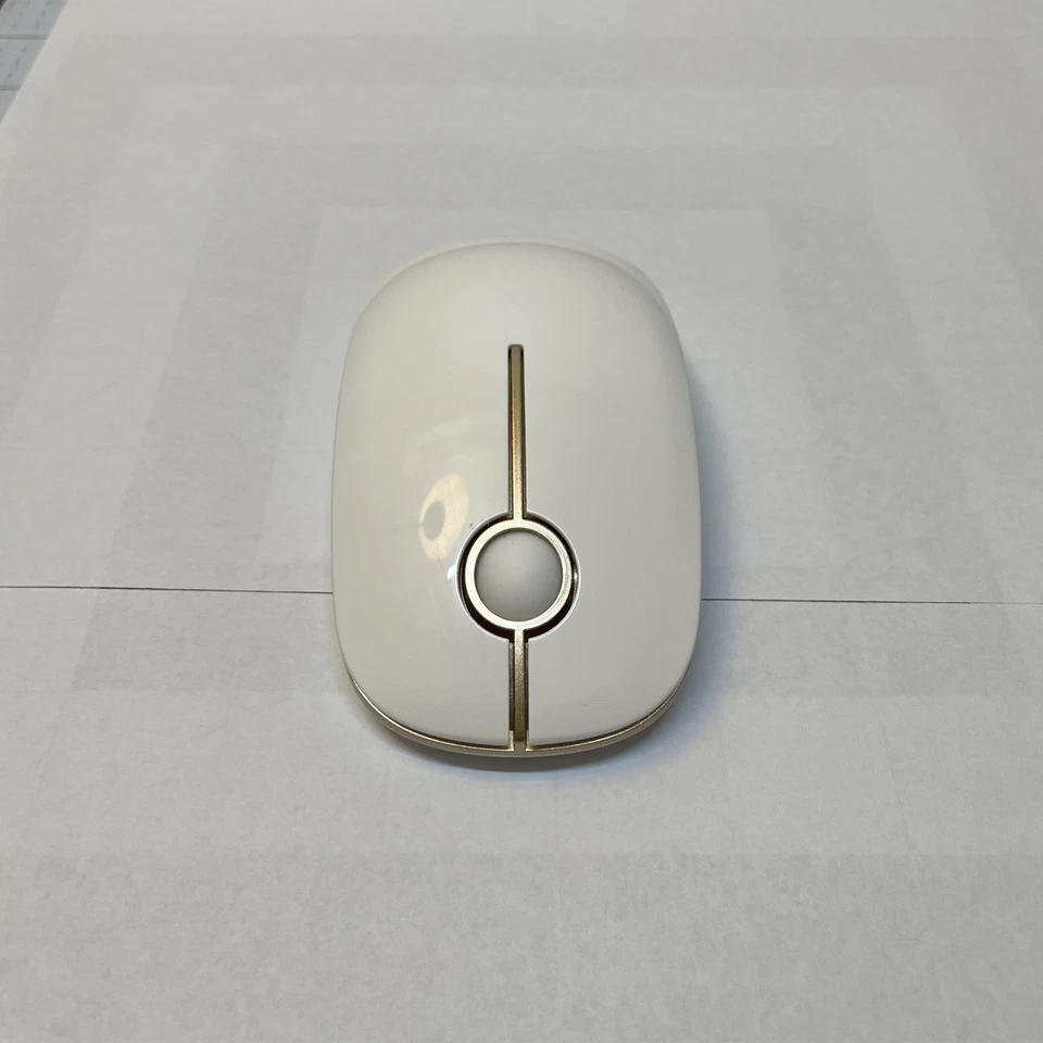 Jelly Comb Wireless white gold Optical Mouse Slim Ambidextrous Laptop PC - Image 2 of 4