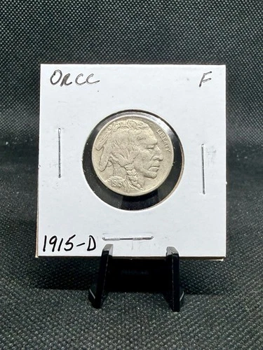 1915-D Buffalo Nickel (Fine Condition) Semi-Key Date