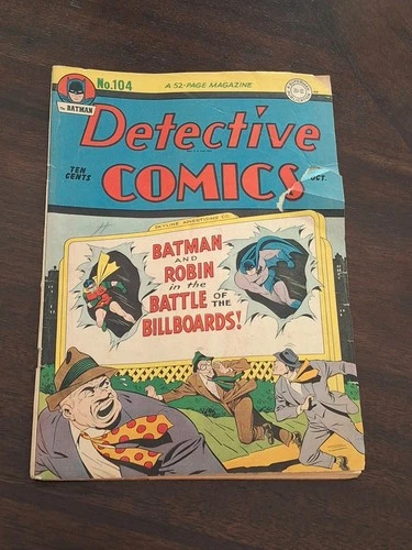 Vintage Detective Comics #104 1945 Batman Golden Age DC Comic