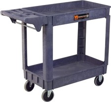 US 40" x17" Heavy Duty Service Utility Cart 2-Shelf 500-Pound Organizer Trucks