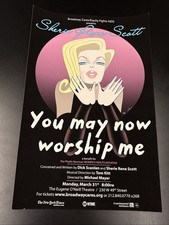 SHERIE RENE SCOTT Rare 2008 Concert WINDOW CARD Poster! YOU MAY NOW WORSHIP ME