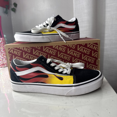 VANS Old Skool Flames OriginalBox US Mens 5.5 - Womens 7