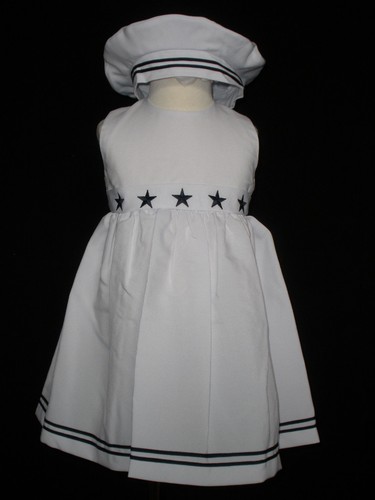 Nuevo Bebé Niña y Niño Pequeño Crucero de Pascua Cumpleaños Formal Vestido de Marinero Conjunto - Imagen 5 de 11
