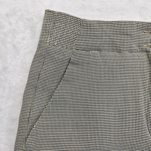 Vtg ITALY Armani Wide Leg Dress Pants Houndstooth Womens Size 4 Work Career EUC - Picture 5 of 13