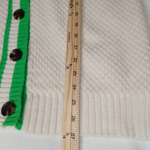 Kahlana Barfield Brown Future Collective Varsity Sweater Women Green White M - Picture 11 of 14