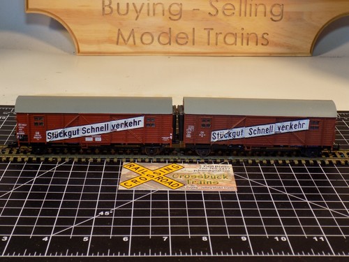 HO Märklin/Primex 4596 Dbl Güterwagen Stuckgut Schnell Verkehr DB 218219 (R051316) - Bild 5 von 12