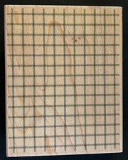 Stampabilities Wood Mounted Stamp 2002 Big Plaid Background TR1005 5.5" x 4.5"