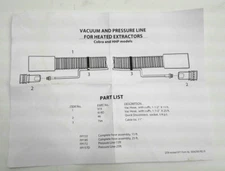 Nilfisk FP153 Complete Hose Assy 15' Vacuum & Pressure Line F/Heated Extractors