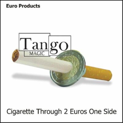 Cigarette Through (2 Euros, One Sided) E0012 by Tango Magic - Trick