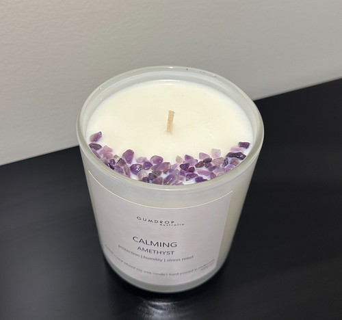 Crystal Infused Pure Soy Wax Candle 950g - Choose your scent 80 Hour Burn Time - Picture 2 of 53