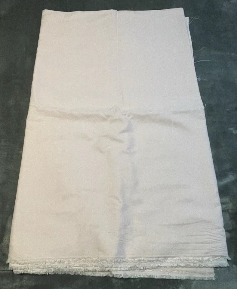 Very Light Pink Solid Fabric 4 Yards X 59 Inches Wide Cotton Blend Fabric - Image 3 of 3