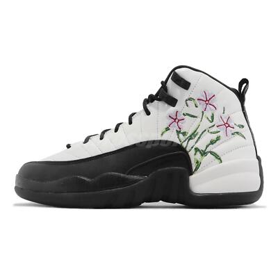 Nike Air Jordan 12 Retro GS Floral White Black Kids Women