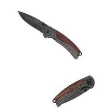 NAVAJA ORO HERBERTZ CUCHILLO HOJA Y MANGO ACERO INOXIDABLE ORO
