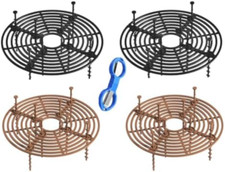 4 Pezzi Griglia di Protezione per Vasi, Griglia Plastica per Vasi di Piante, Gri