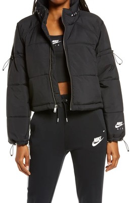 nike cropped puffer jacket
