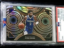 2022 PANINI OBSIDIAN TUNNEL VISION E/E ORANGE KYRIE IRVING /35 #1 PSA 9 MINT