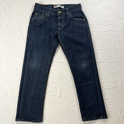 Levi's Jeans Boy's 8 Husky 511 Adjustable Waist Denim Black Tag Dark - Picture 12 of 12
