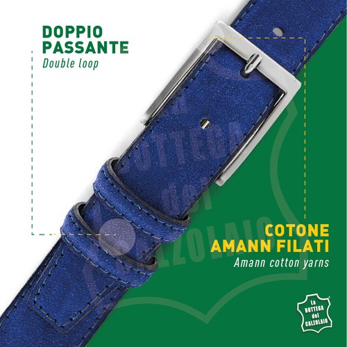 Cinture uomo camoscio artigianale made in Italy - Imagen 69 de 161
