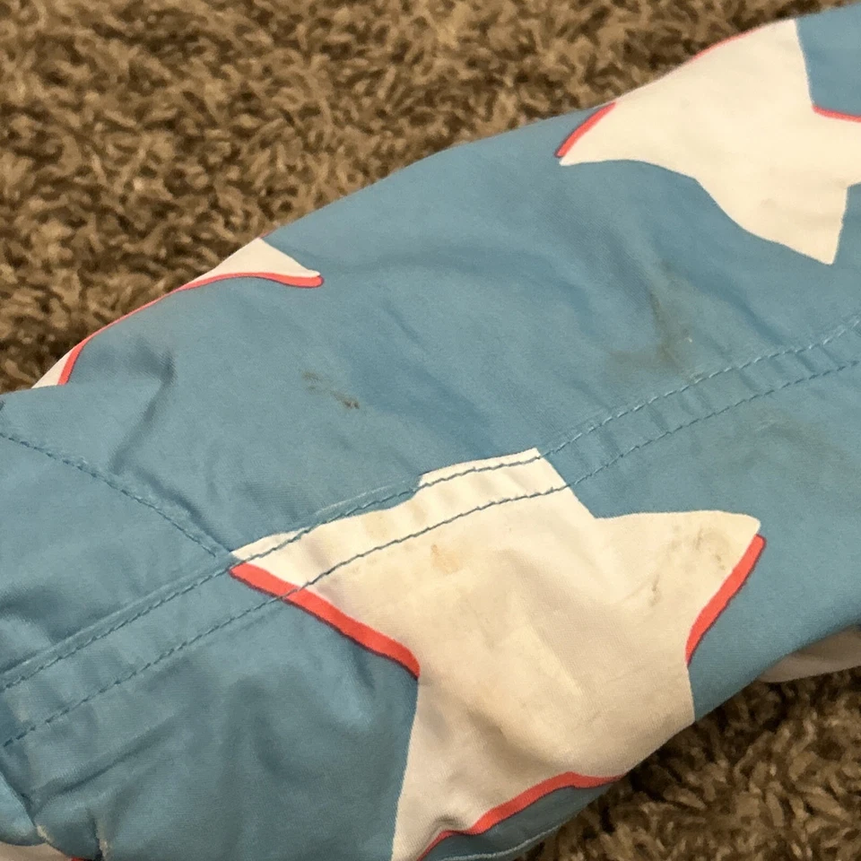 Abrigo Mini Boden Niñas Con Capucha Cremallera Completa Azul Estrellas Talla 3-4 Y - Poliéster Foto 3 de 4