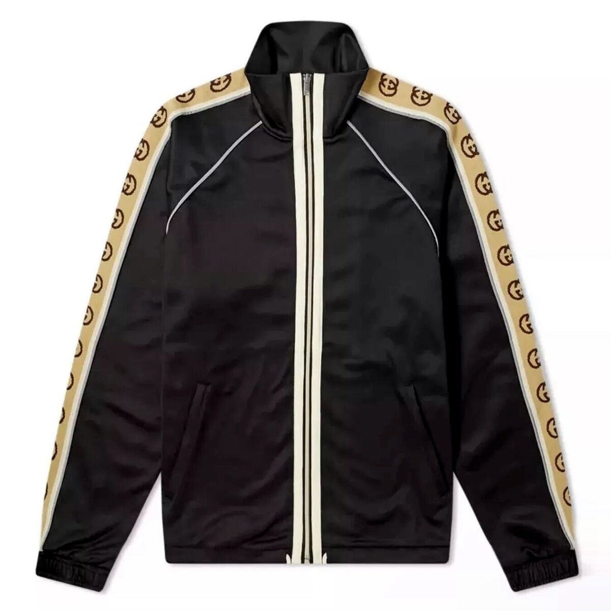 GUCCI 598861 GG Ribbon Oversize Technical Jersey Track GUCCI 598861 GG Ribbon Oversize Technical Jersey Track