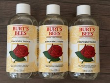 3 Burt's Bees Rosewater Toner 8oz Discontinued Rare 8oz Natural Face Essential