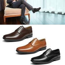 Men's Dress Shoes Formal Classic Lace-up Oxfords Breathable for Work Casual