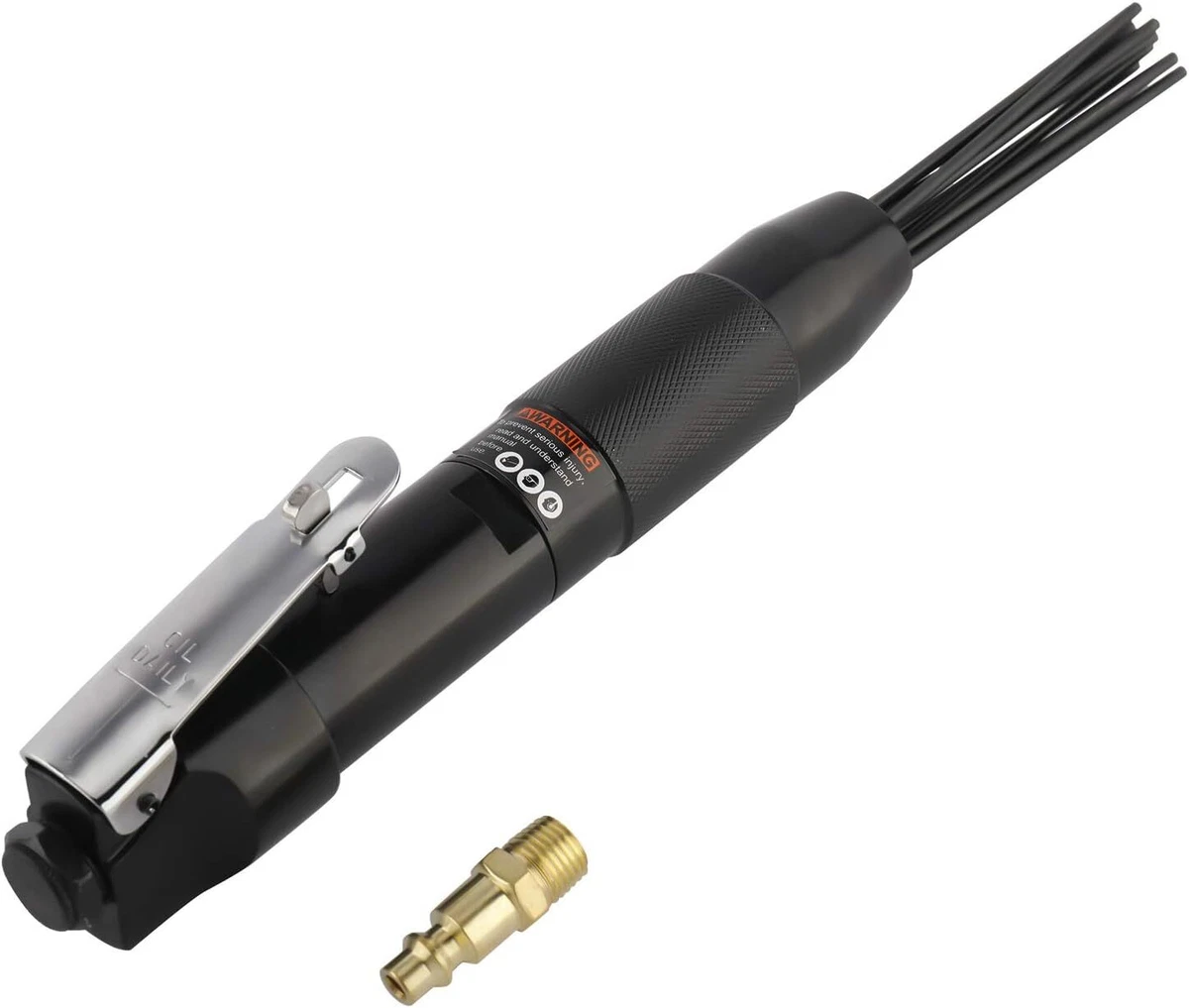 Compact air needle scaler outlet