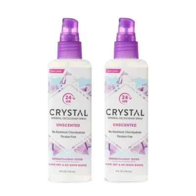 Crystal Body Deodorant Spray-4 fl oz 2 pack