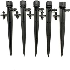 50pcs 360° Adjustable Water Flow Irrigation Drippers Stake Emitter Drip System