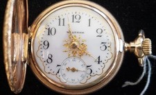 Antique 14k Waltham PW made in 1900, Grade: Seaside, Model: 1891, 0 Size