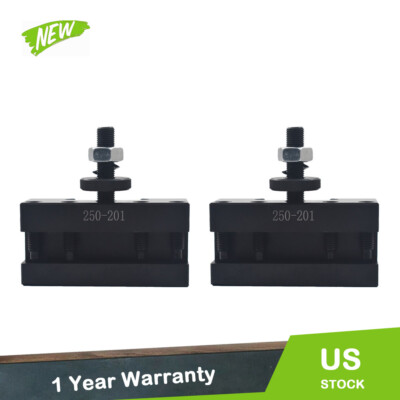 2Pcs BXA #1 Quick Change Turning & Facing Lathe Tool Post Holder 250-201