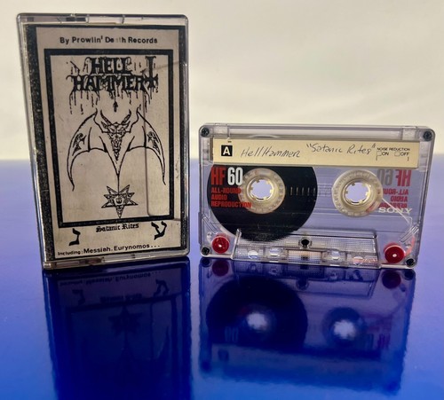 HELL HAMMER Super-rare Demo "SATANIC RITES" Promo Cassette Tape 1983 DEATH METAL