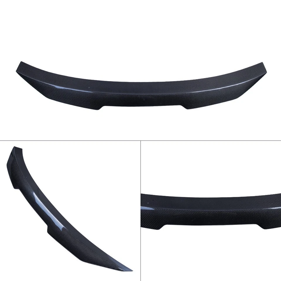 For AUDI A4 B8.5 sedan 2012-2016 Carbon Fiber Trunk Wing Spoiler not S4 Foto 3 de 4