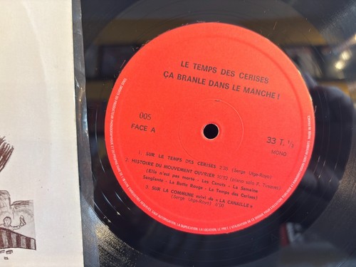FRANCOIS TUSQUES BRANLE MANCHE TEMPS CERISES. ORIGINAL FRANCE LP NEAR MINT - Foto 2 di 4
