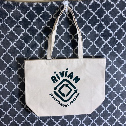 Rivian Enviro wiederverwendbare Canvas-Einkaufstasche neu 20 $ Adventous Forever