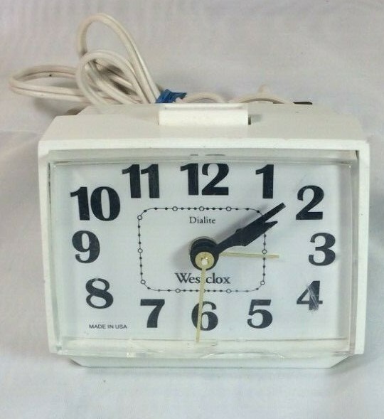 Vintage Westclox Dialite Electric Alarm Clock Model 22090 ...
