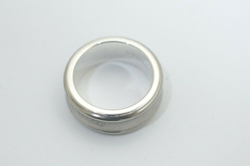 Tiffany & Co Sterling Silver & Titanium 1837 Wide Ring Size 5 - Picture 3 of 4