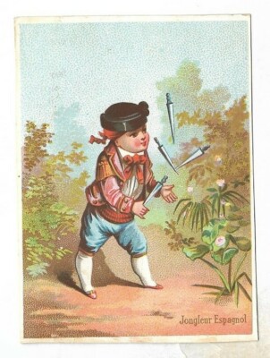 Spanischer Jongleur - Zirkus - Chromo - Trade Card