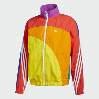 adidas multicolor windbreaker