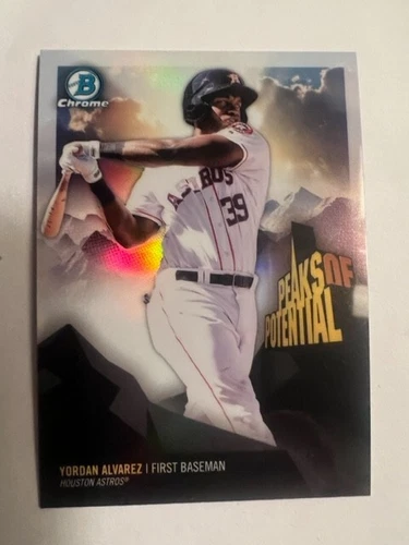 QTY: 2018 Bowman Chrome - Yordan Alvarez ASTROS Peaks of Potential Rookie #PP-YA