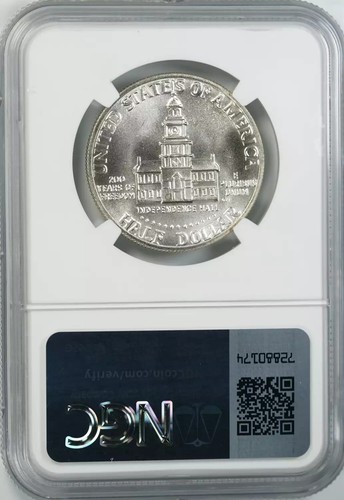 1976 S KENNEDY HALF DOLLAR 50C SILVER NGC CERTIFIED MS 68 MINT STATE UNC (006) - 第 3/4 張圖片