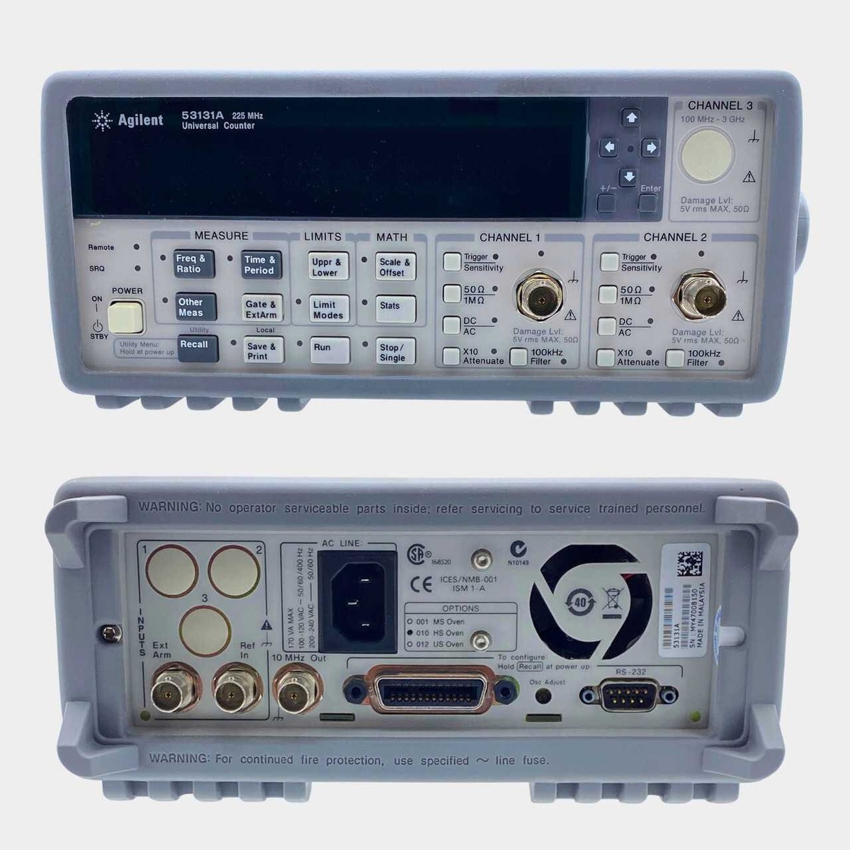 NBC] Agilent 53131A ユニバーサルカウンタ 225MHz Universal