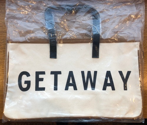 GETAWAY Vacation Collection Santa Barbara Design Studio, Large Canvas Tote Bag - Picture 2 of 2