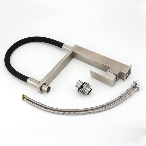 KYLINS Brushed Nickel Bath Spout Basin Mixer Kitchen Sink Tap Laundry Shower Arm - Picture 93 of 362