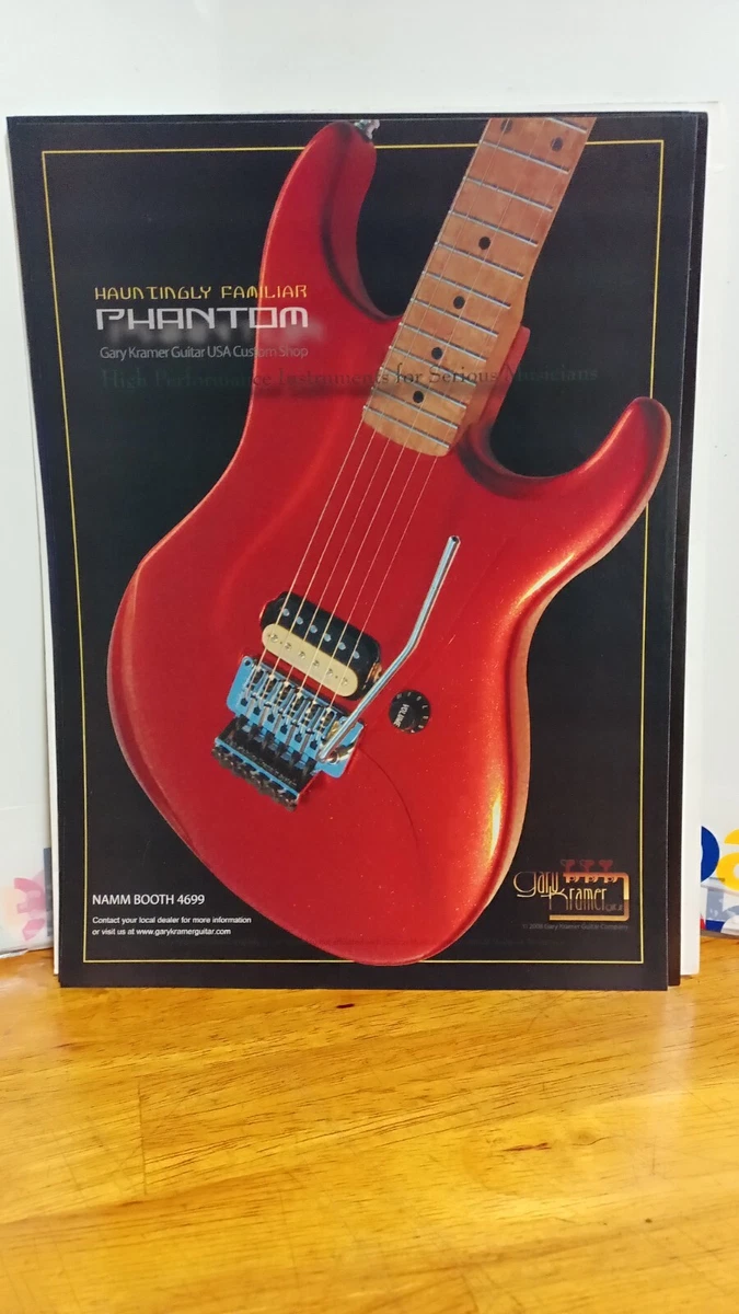 KRAMER PHANTOM GARY KRAMER 2007 GUITAR PRINT AD 11 X 8.5 . F-2 | eBay